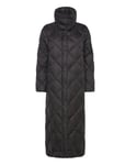 Lauren Ralph Lauren Diamond-Quilted Maxi Down Coat Svart