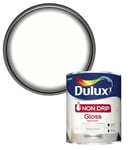 Dulux Non Drip Gloss Paint For Wood & Metal 750ml white cotton