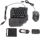 Tz 007 One Handed Keyboard Mouse Combo Spilitter Usb Type C,Connexion Filaire Sans Fil Rvb Led Rétroéclairé Mini Taille Adaptateur De Jeu Combo Pour Pubg,Dota,Call Of Duty