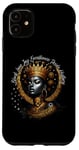 Coque pour iPhone 11 Femme noire Love Joy Excellence Pride Black History