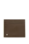 BOSS Mens Argon New Embossed-Logo Card Holder in Matte Leather