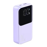 Joyroom JR-PBC06 Mini Batterie Externe 30 W 10 000 mAh avec câbles Lightning et USB-C intégrés Violet