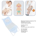(SkyBlue)Newborn Bath Support Net Baby Mesh Bath Cushion Cute Slip Resistant