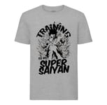 T-Shirt Homme Col Rond Training To Go Super Sayan Dragon Ball Z Goku Dbz Manga Anime