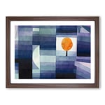 The Harbinger Of Autumn By Paul Klee Classic Painting Framed Wall Art Print, Ready to Hang Picture for Living Room Bedroom Home Office Décor, Walnut A3 (46 x 34 cm)