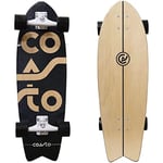 Coasto - Surfskate Vega 30" - Skateboard pour Skatepark, Street, Pumptrack et Surf - Planche Idéale pour Cruiser - Tout-Terrain - Trucks Optimisés - Deck Pad Transparent et Adhérant - Noir
