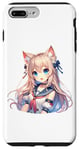 Coque pour iPhone 7 Plus/8 Plus Costume de marin mignon chat fille