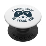 Old Gamer Vintage Retro Jeu vidéo 48ème anniversaire drôle PopSockets PopGrip Adhésif