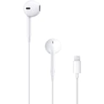 För Apple EarPods-hörlurar med Lightning-kontakt, trådbundna öronsnäckor för iPhone med inbyggd fjärrkontroll för att styra musik, telefonsamtal och volym