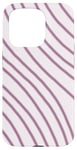 Coque pour iPhone 15 Pro Art abstrait motif ligne de couleur rose