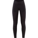 Craft Advanced SubZero Vinter Løpetights Dame - Svart - str. XL