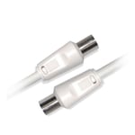 Câble coaxial D2DIFFUSION - PAL 9,52 mm - 5m - Blanc