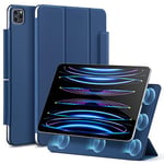 ESR Coque Magnétique Rebound Compatible avec iPad Pro 11 pouces (2022/2021/2020, 4e/3e/2e Génération), Fixation Magnétique Sure, Support à Deux Positions, Support pour Pencil, Veille/réveil Auto, Bleu