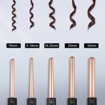 Janelove Curling Wand,Hair Curlers for Long Hair, Curling Wand Set with 5 mm,