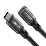 aceyoon Rallonge USB C 3.2 Gen 2, 100W Charge Rapide 5A Cable USB C Male Femelle 10Gbps 4K@60Hz Cable Extension USB C Court 0.5m Cable USB C Compatible avec Macbook Pro Galaxy S22 S21 S10 (50cm)