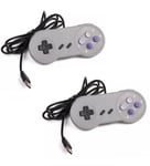 2 X Manette SNES (Super Nes) contrôleur pour PC MAC via USB - plug and Play US