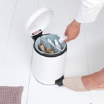 Brabantia White 4L Recycle Bin White