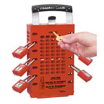 Master Lock 503RED Boite de Consignation à fixation murale ou portable jusqu'à 14 Employés