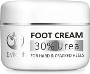 Foot Cream 30% Urea by Eylleaf - Skin Moisturiser for Dry Feet and Cracked Heels