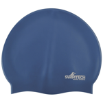 SwimTech Silicone Swim Cap Adult Unisex Royal Blue