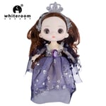 New 16 Cm BJD Mini Doll 13 Movable Joint Girl Baby 3D Big Eyes Beautiful DIY