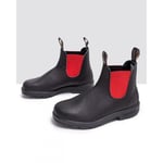 Blundstone Womens 508 Original Unisex Boot - Black/Red Leather - Size UK 5