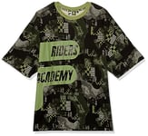 VR 46 Oversize AOP Fila Riders Academy T-Shirt, Vert, L Hommes