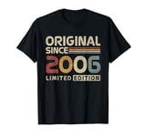 Original 2006 Cadeau Anniversaire 18 Ans Garçon Fille T-Shirt