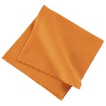 Hama Chiffon Antistatique Antipoussière (Chiffon de Nettoyage pour Lunettes ou Appareil Photo, Objectif, Filtre, écrans PC Smartphone ou Tablette, négatifs, Diapositives, Jumelles, 23 x 25 cm) Orange