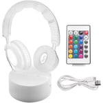 Tlily - 3D Veilleuse LumièRe Endormie Convient pour Enfants GarçOns Lampe de Bureau avec Interrupteur de Contact TéLéCommande 16 Couleurs