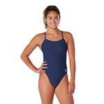 Speedo Womens Swimsuit One Piece Endurance The One Solid Team Colors, Team Navy, 24