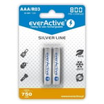 Laddningsbara Batterier EverActive EVHRL03-800 AAA R03 1,2 V 3.7 V (2 antal)