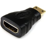 StarTech.com HDMI® to HDMI Mini Adapter - HDMI Female to Mini HDMI Male for camera to a High Definition TV or Monitor (HDACFM),Black