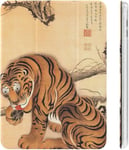 Étui Pour Ipad 2020 Avec Figurine De Tigre De La Série Ito Jakuchu, Matériau Tpu Résistant Aux Chocs, Réglage Automatique De L'angle De Veille/Réveil, Jolie Coque De Protection Transparente 10.2in