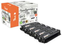 Peach-lasertoner som passar till HP 212A Lasertoner Multi-Plus W2120-3A, 5-pack