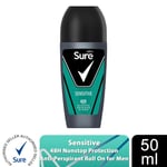 Sure Men Antiperspirant 48H Protection Roll On Deo Original or Sensitive, 50ml