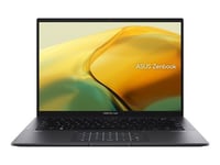 ASUS ZenBook 14 OLED UM3402YA-KM453W - Conception de charnière à 180 degrés - AMD Ryzen 5 - 7530U / jusqu'à 4.3 GHz - Win 11 Home - Radeon Graphics - 16 Go RAM - 512 Go SSD NVMe - 14" OLED écran tactile 2880 x 1800 (WQXGA+) @ 90 Hz - Wi-Fi 6E - noir