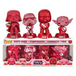 Funko Pop! Star Wars: Valentines - Yoda - 4 Pack - Diamond Glitter