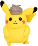 Pikachu Detective Plush 20cm Pokemon with Detective Hat Original