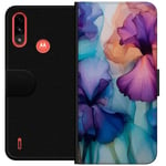 Tegnebogsetui til Motorola Moto E7 Power med Magiske blomster motiv