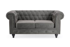 CHESTERFIELD LUX 2-sits Soffa Mörkgrå - 2-sits soffor