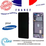 Originale Ecran Complet Violet Pour Samsung Galaxy S20 FE 5G G781B Avec Châssis