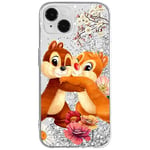 ERT GROUP Coque de téléphone Portable pour Apple Iphone 14 Plus Original et sous Licence Officielle Disney Motif Chip & Dale 003, avec Effet de débordement de Paillettes