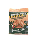 BARRIERE A INSECTES Green Anti-moustiques à Base de géraniol-Sachet de 10 Spirales, Nicht Zutreffend