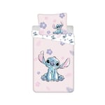 My sweety pop - Parure de lit Enfant - Lilo&Stitch - Stitch - 2 Pieces - Enfant - Housse de Couette - Réversible - 140 x 200 - Taie d'oreiller - 70 x 90 cm Literie - Coton - Rose - Fille