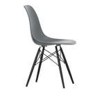 Vitra - Eames Plastic Chair DSW - 56 Granite Grey/Black Maple - Matstolar - Charles & Ray Eames - Grå - Metall/Trä/Plast