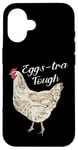 Coque pour iPhone 16 Eggs-tra Tough Poule blanche