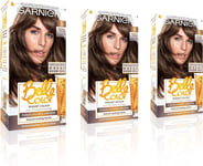 Garnier Belle Color Brown Hair Dye Permanent, Natural looking Hair Colour