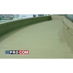 Peinture, résine d'étanchéité imperméabilisation terrasse circulable, balcon, sols extérieurs, béton, plusieurs coloris PROCOM 10 x 10L Vert clair (RAL 6021)