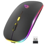 URBAN Souris sans fil et Bluetooth RGB rechargeable PC, iPad, portable, télé...